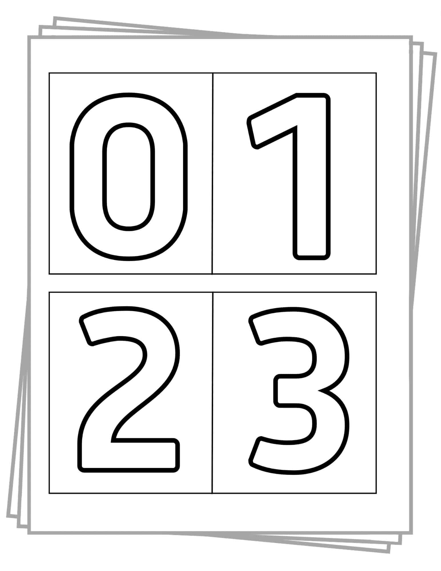 Number 2 Stencil Free Printable