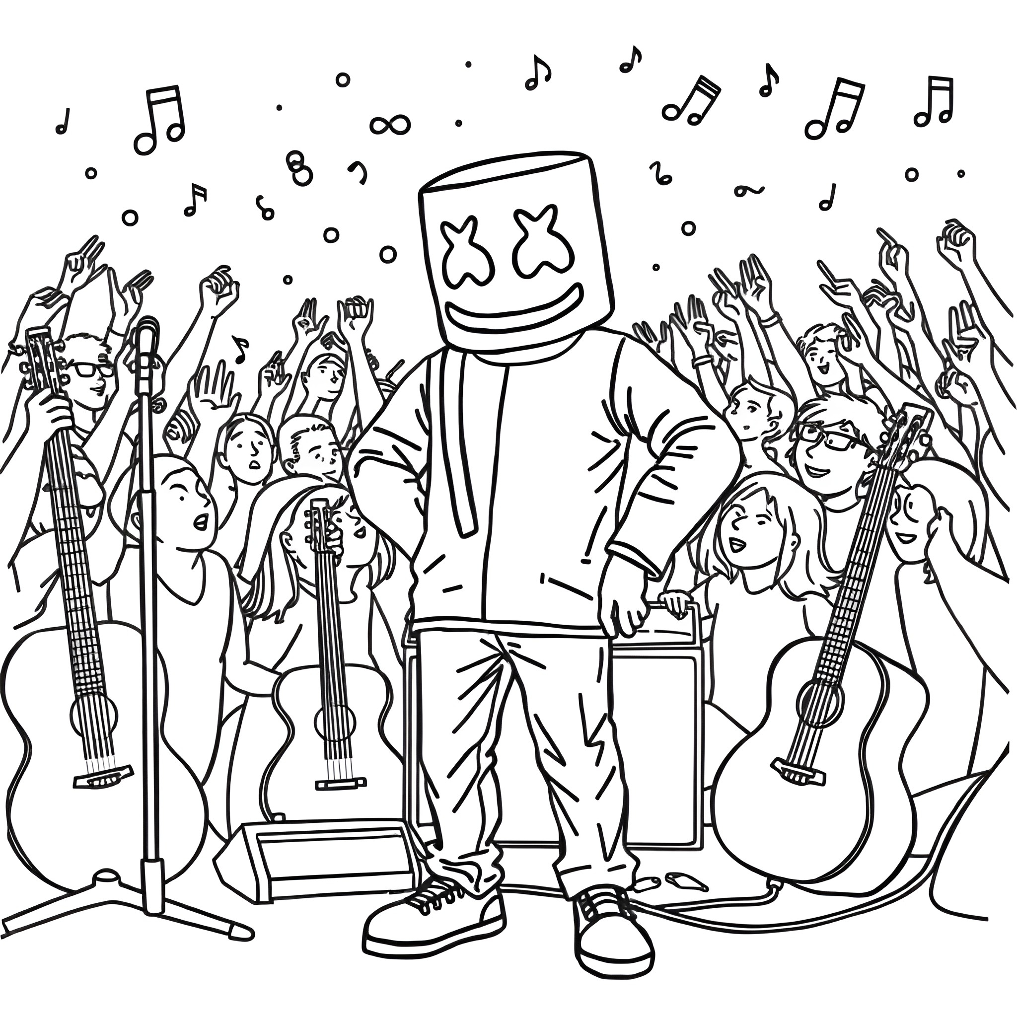 1 Best Marshmallow Coloring Pages Free Printable PDFs 