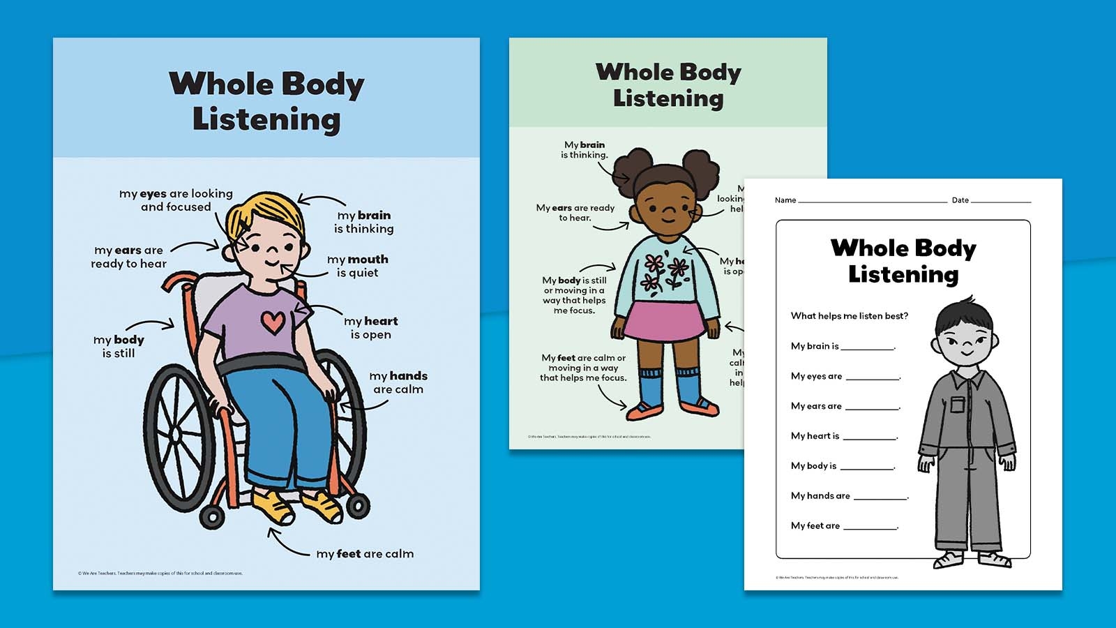 10 Unique Ways To Teach Whole Body Listening Plus Free Poster 