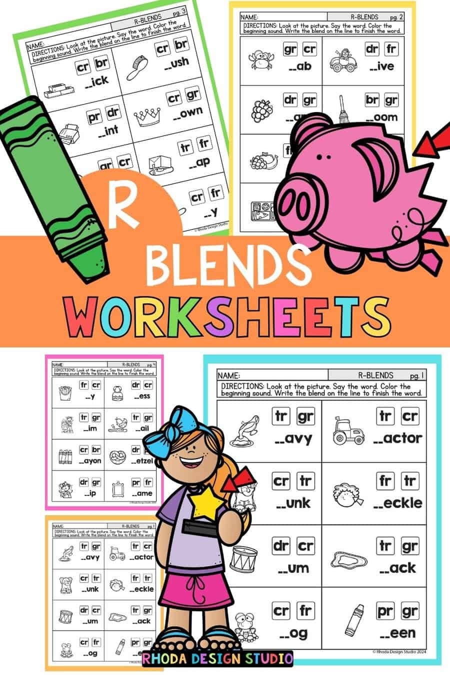 Free Printable R Blends Worksheets