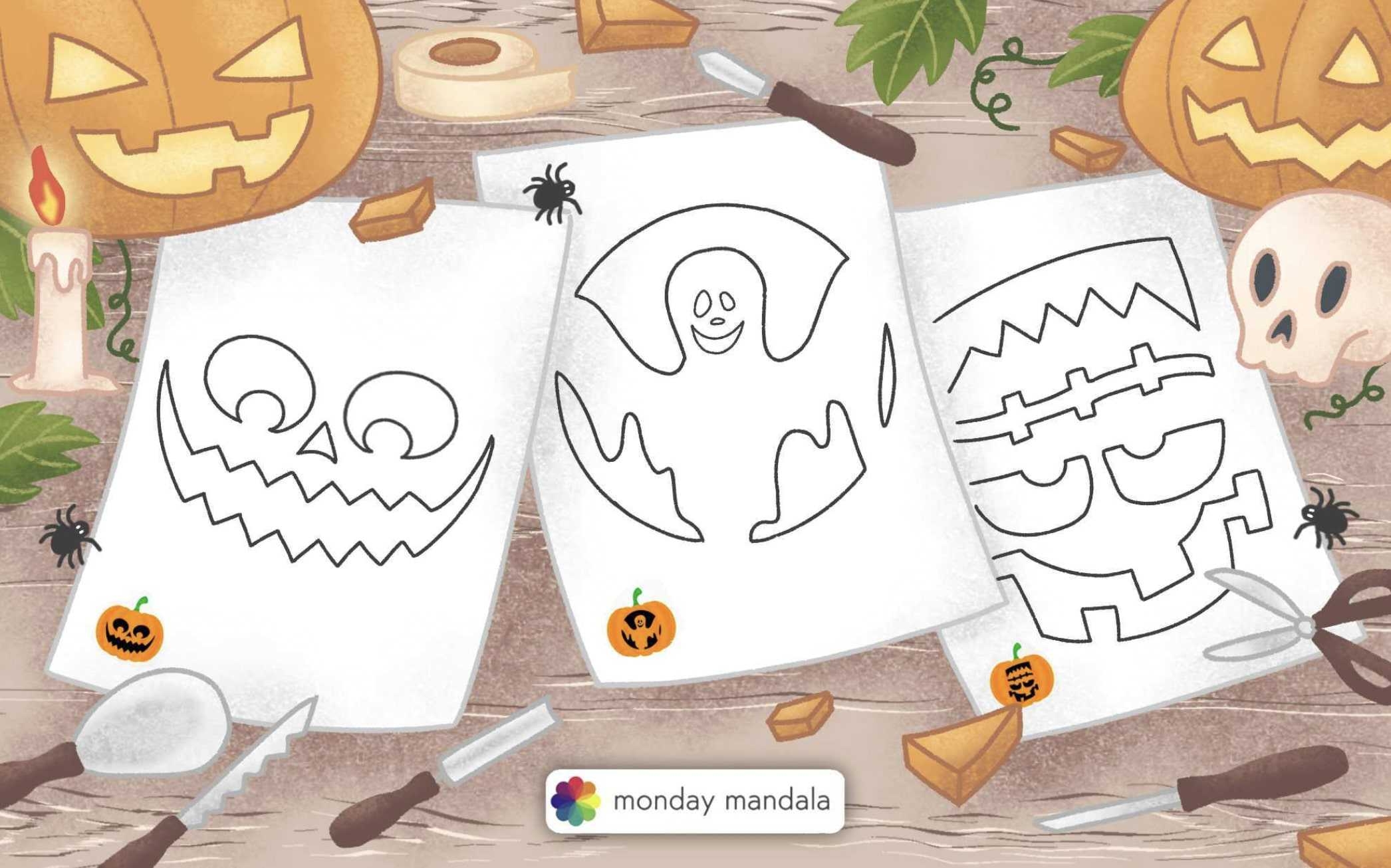 Free Pumpkin Carving Patterns Printables Ideas
