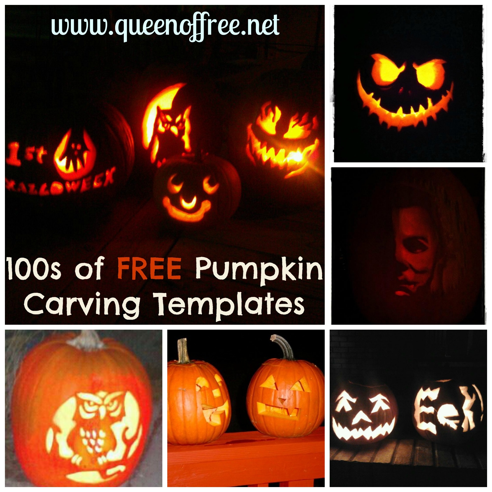 100s Of Free Pumpkin Carving Patterns Queen Of Free