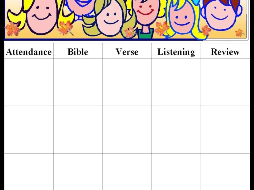 11 Attendance Charts For Sunday School Ideas Attendance Chart Sunday School Sunday School Classroom