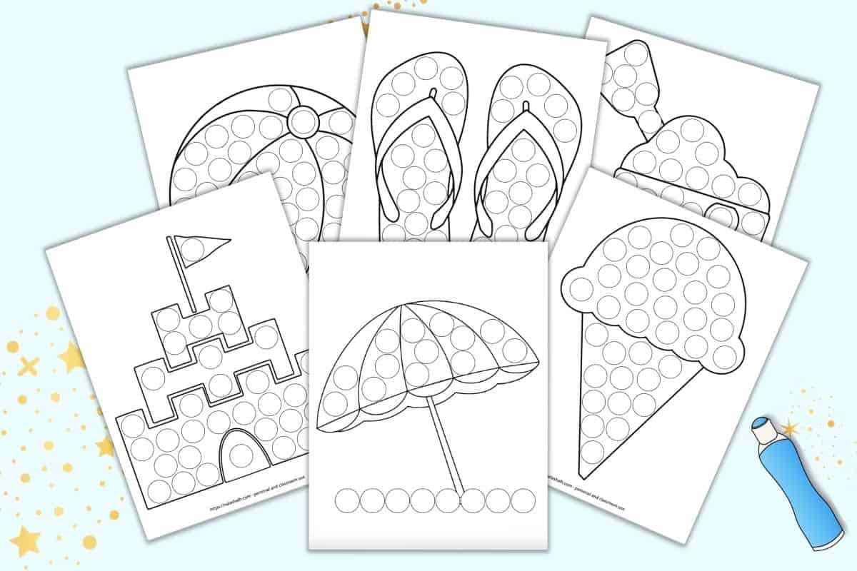 Dot Art Coloring Printable