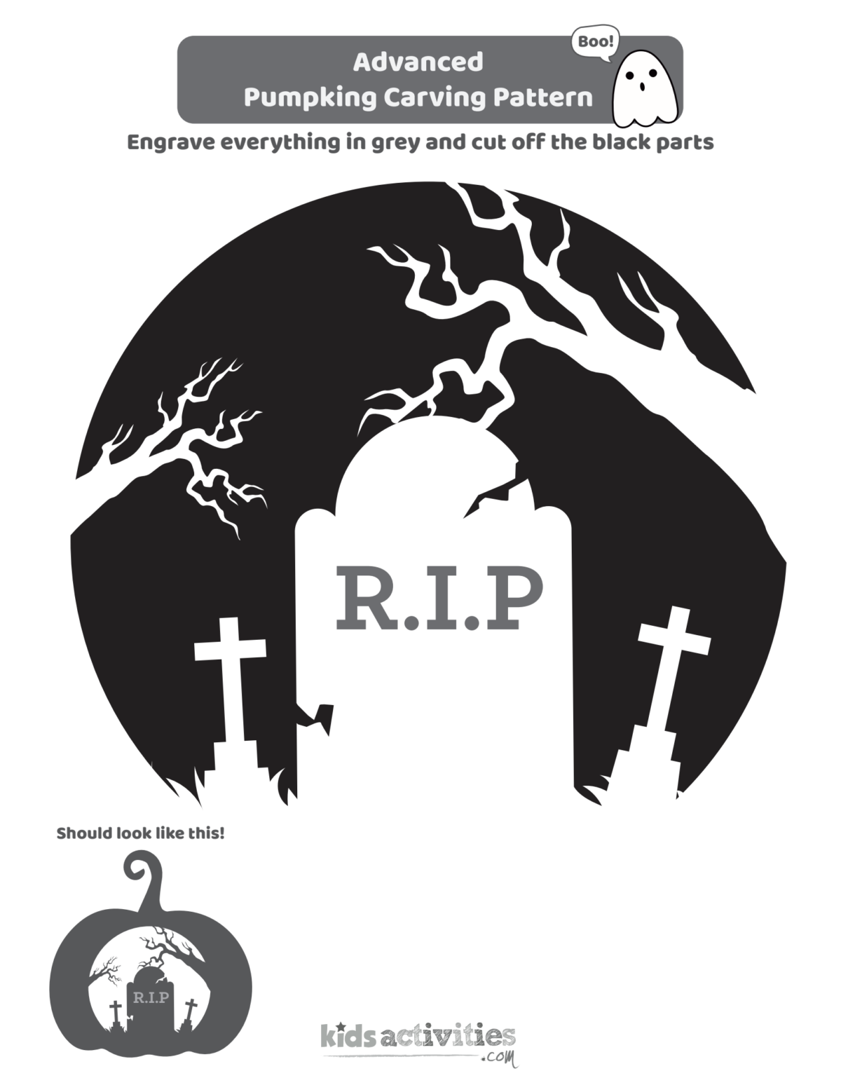 12 Free Pumpkin Stencils For Halloween Kids Activities Blog