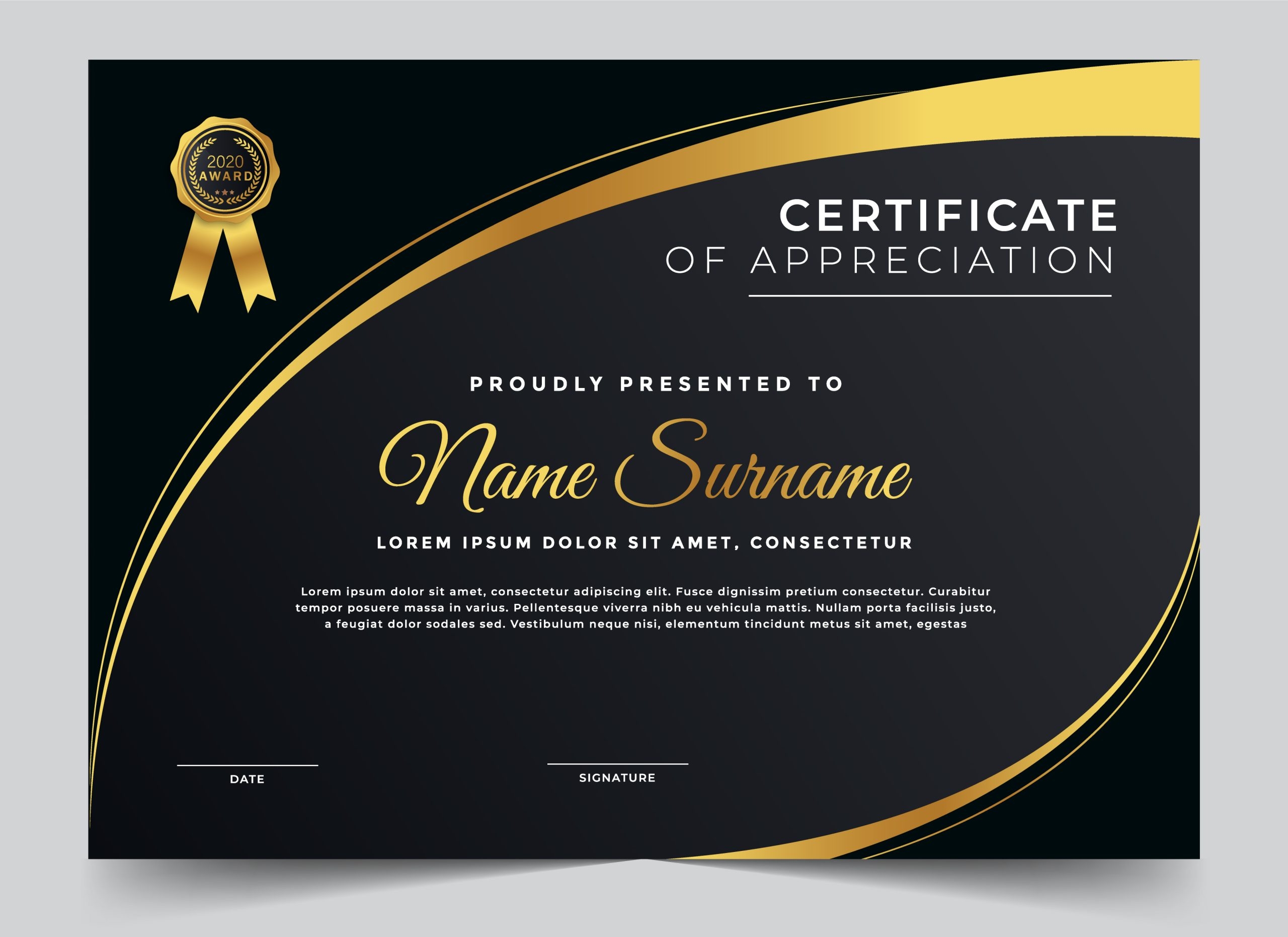 142 Free Certificate Templates Download GraphicsFamily
