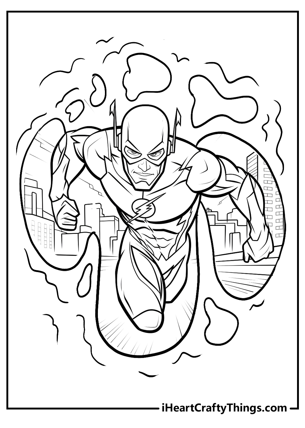 15 Flash Coloring Pages Easy Free Printables 