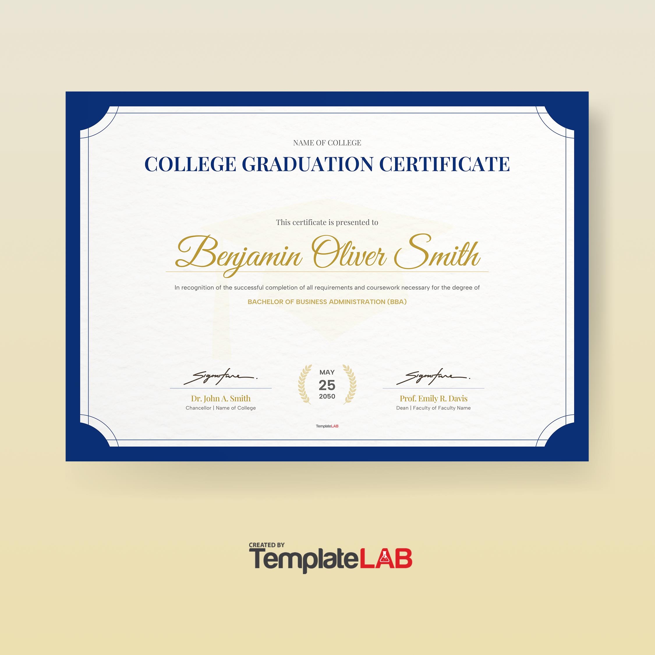 18 Free Graduation Certificate Templates Printable TemplateLab