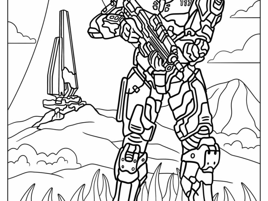 20 Halo Coloring Pages Free PDF Printables