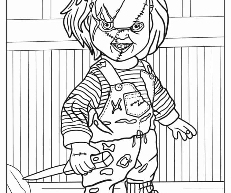 20 Horror Coloring Pages Free PDF Printables