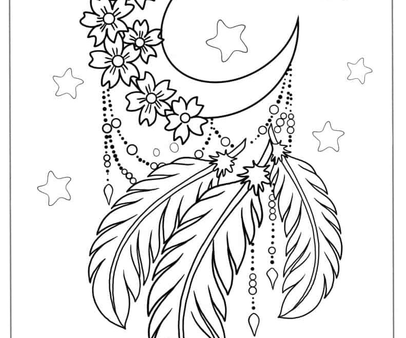 20 Moon Coloring Pages Free PDF Printables