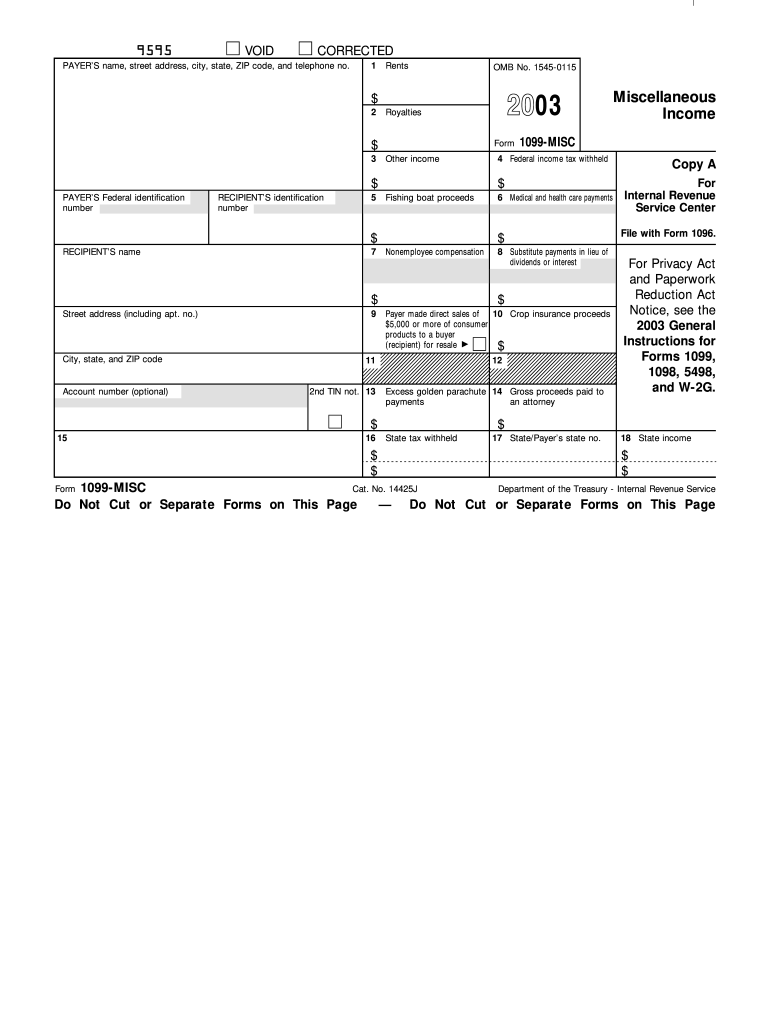 Free Printable 1099 Misc Forms