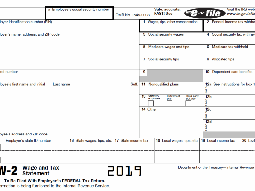 2019 IRS Form W 2 Downloadable And Printable
