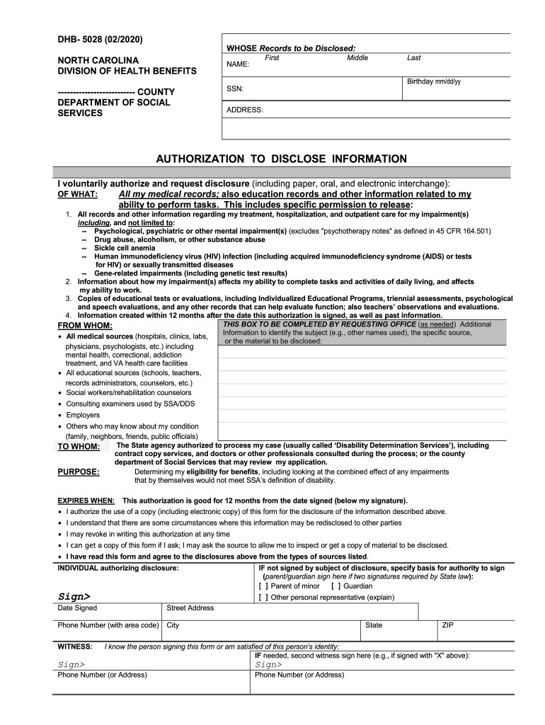 Medicaid Application Nc Form Printable