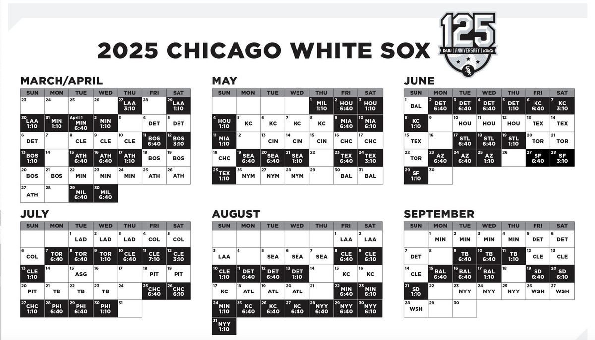 Printable Red Sox 2025 Calendar