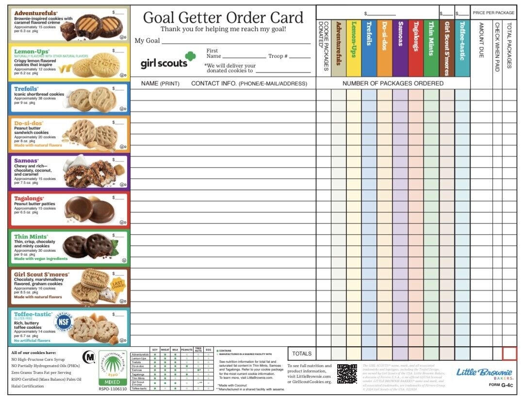 2025 Girl Scout Cookies You Choose Your Which Boxes You Would Like EBay