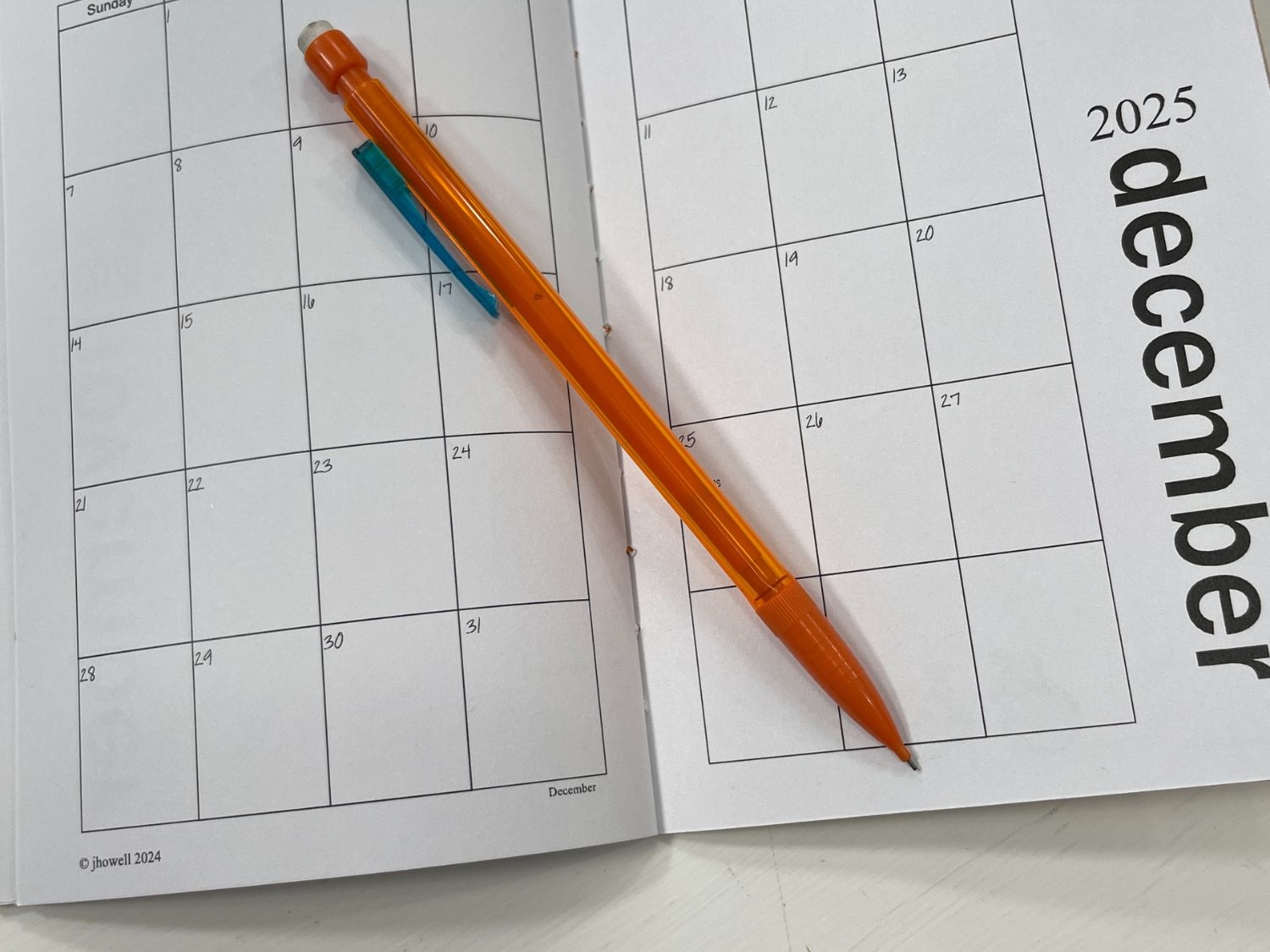 2025 Mini Calendar Free Printable