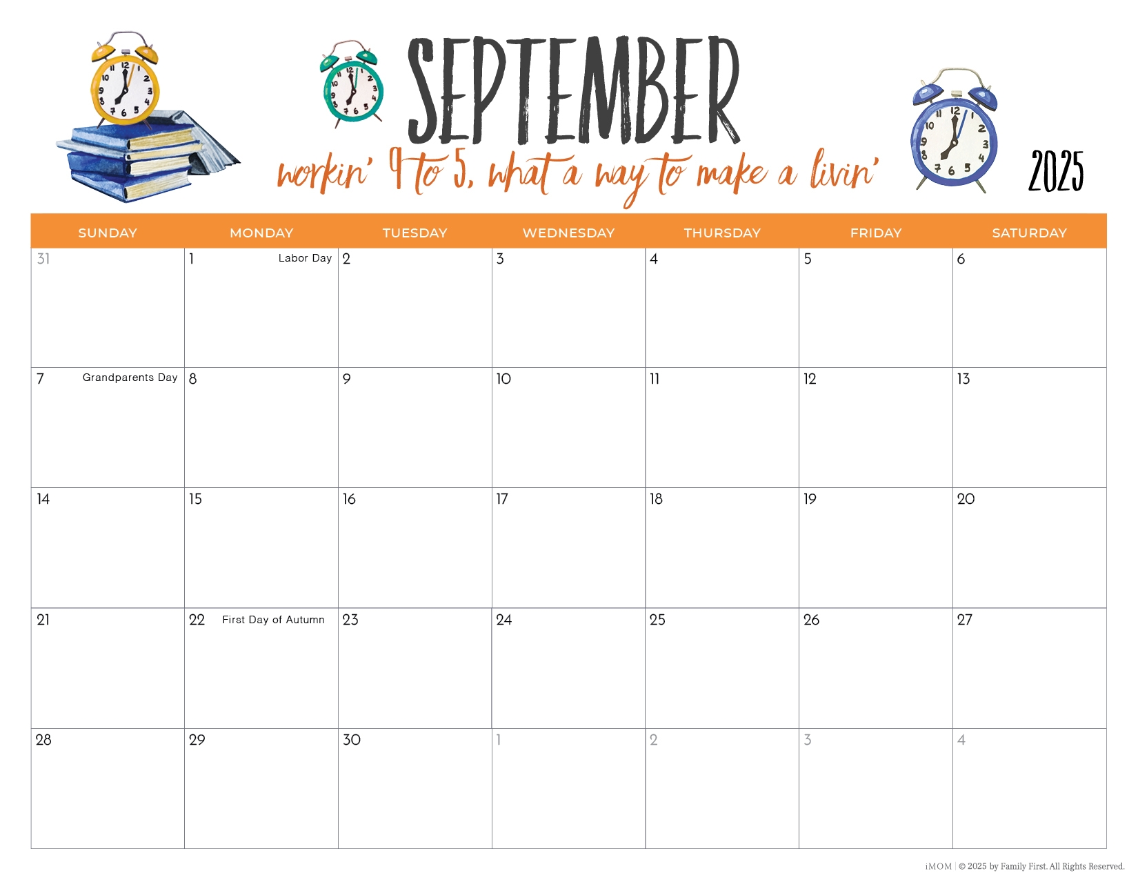 2025 Printable Calendars For Moms IMOM