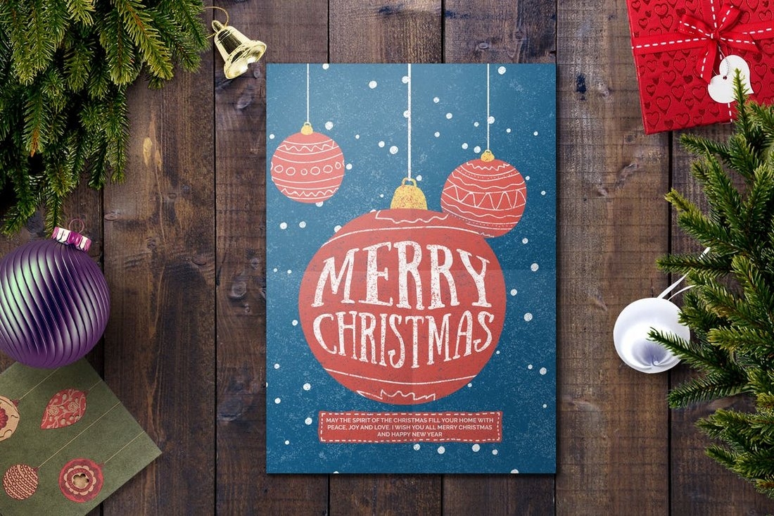 30 Best Christmas Card Templates For Photoshop Design Shack