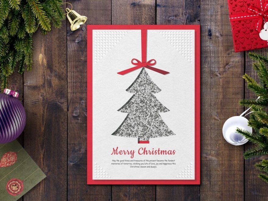 30 Best Christmas Card Templates For Photoshop Design Shack
