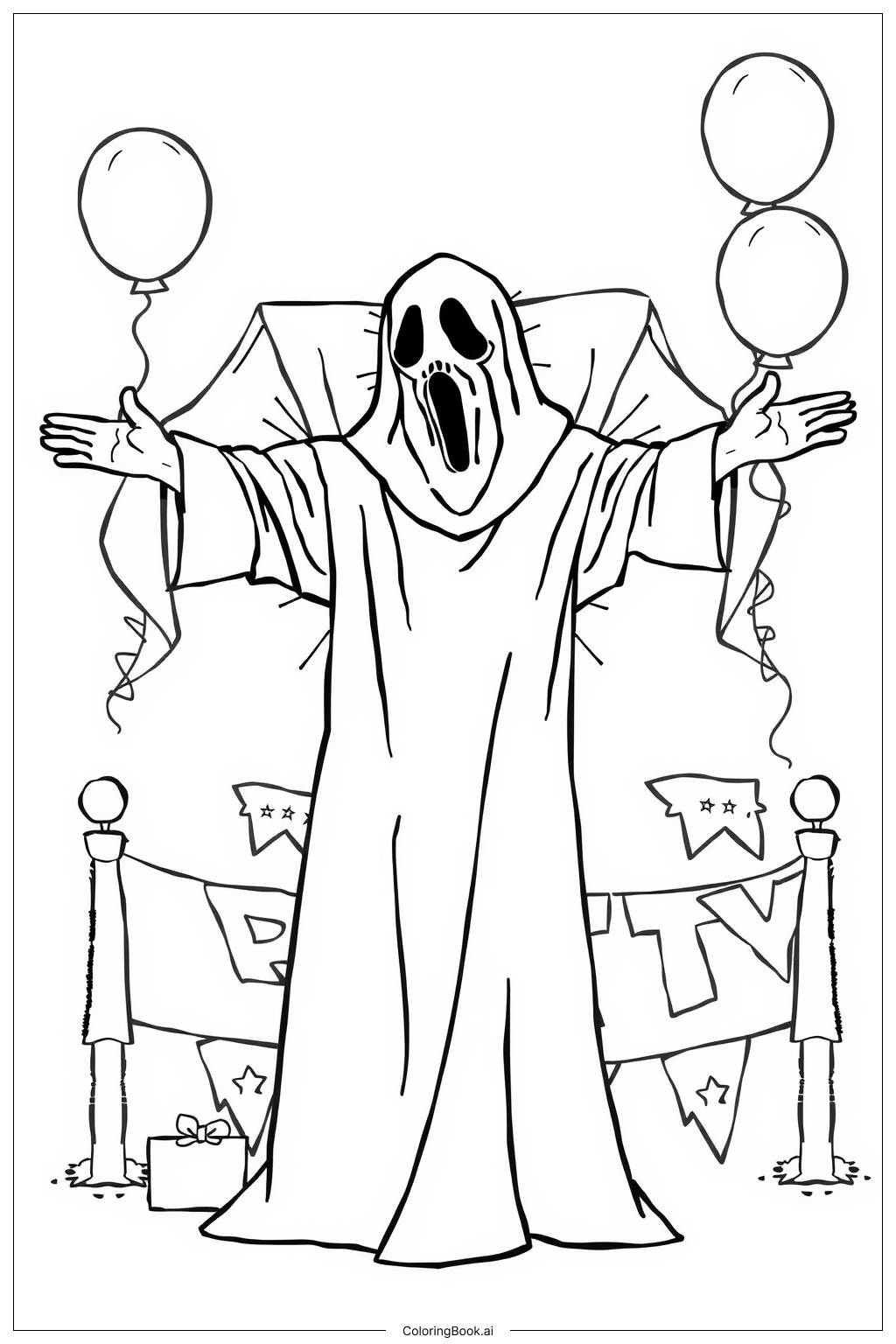 Printable Ghost Coloring Pages