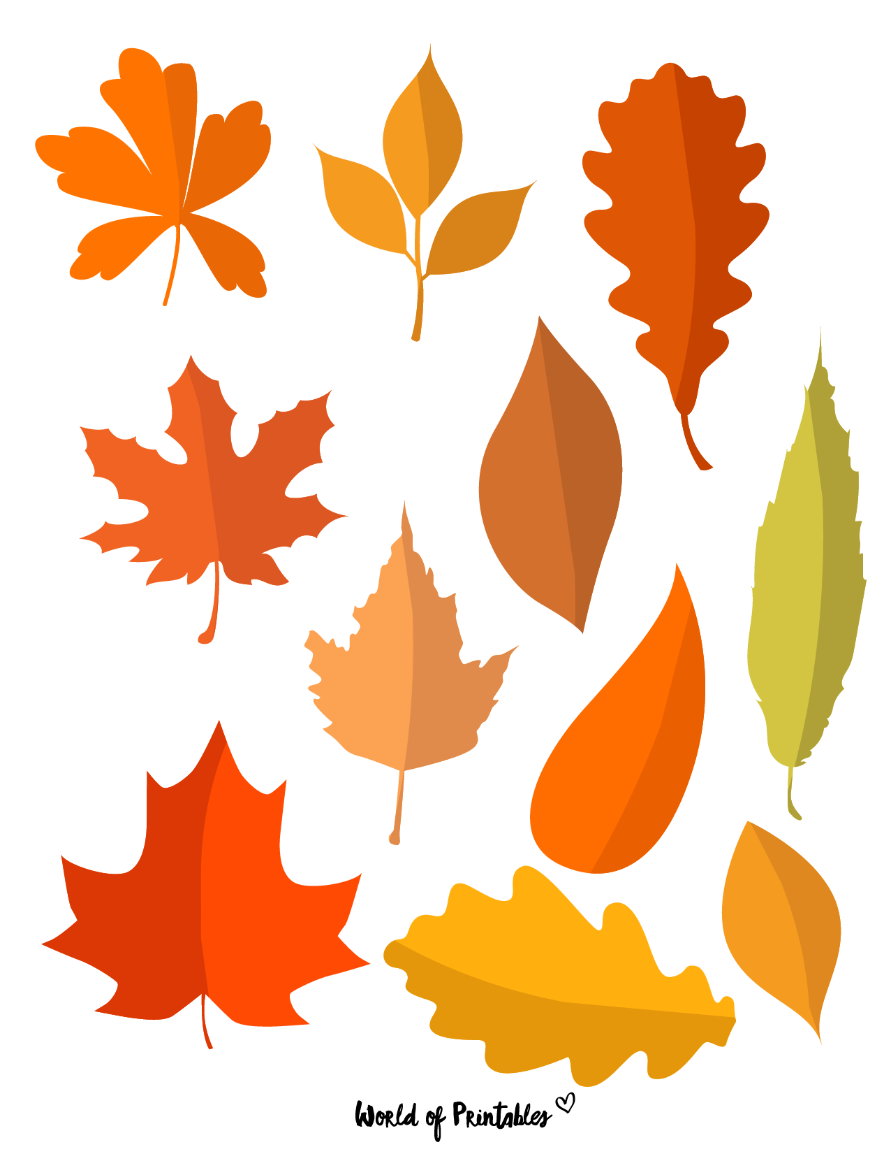 37 Printable Leaf Templates Outlines Shapes Free World Of Worksheets Library