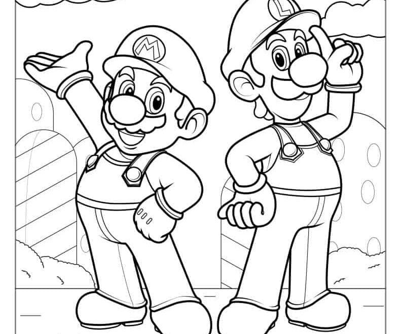 38 Cute Luigi Coloring Pages Free PDF Printables