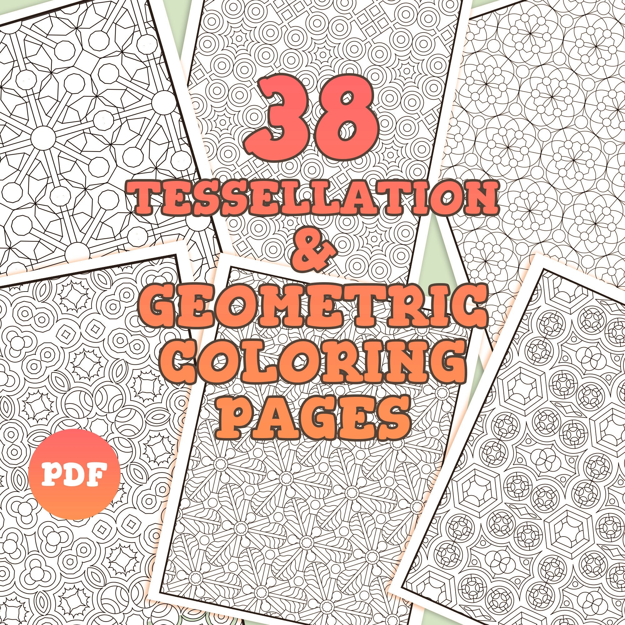 Tessellations Coloring Pages Printable