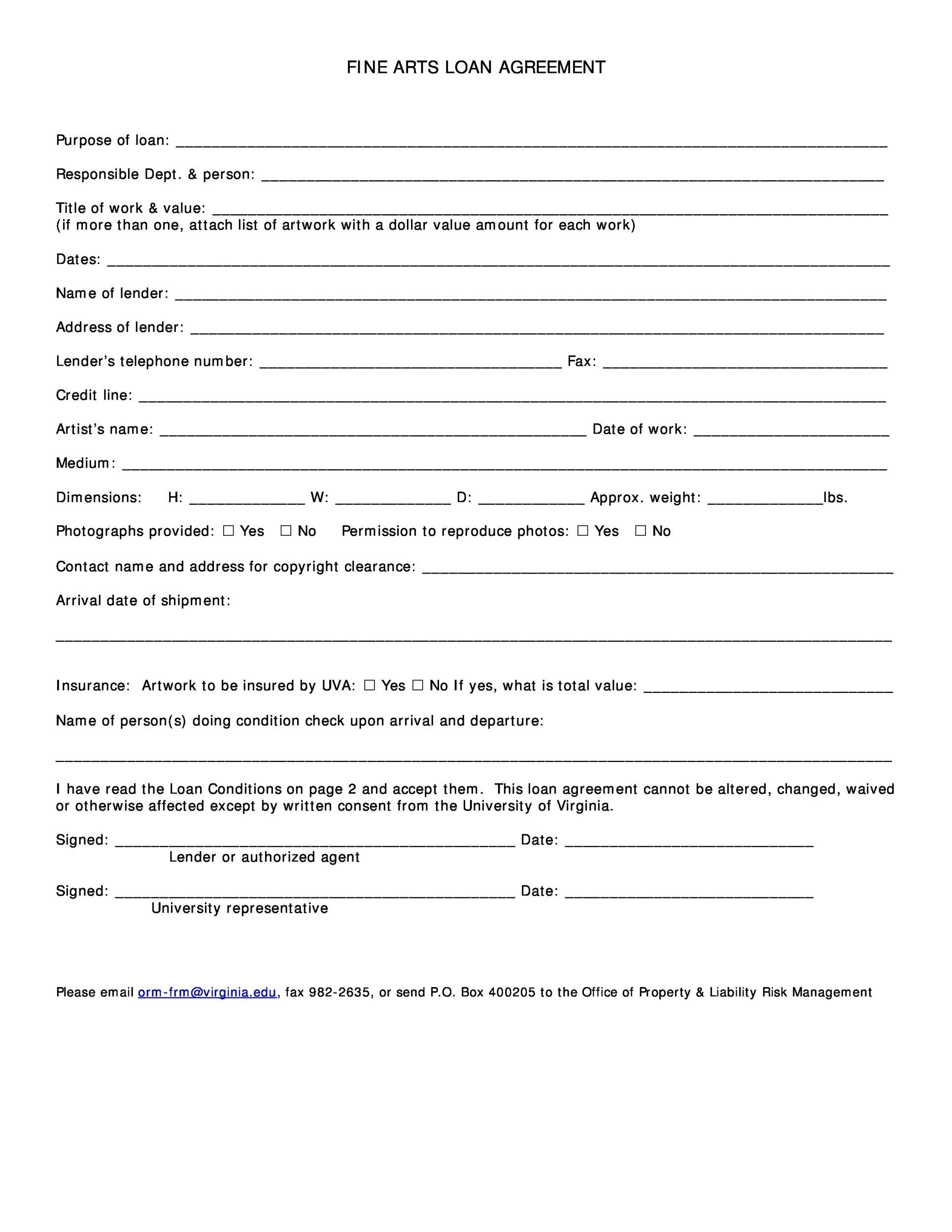 40 Simple Loan Agreement Templates FREE TemplateLab