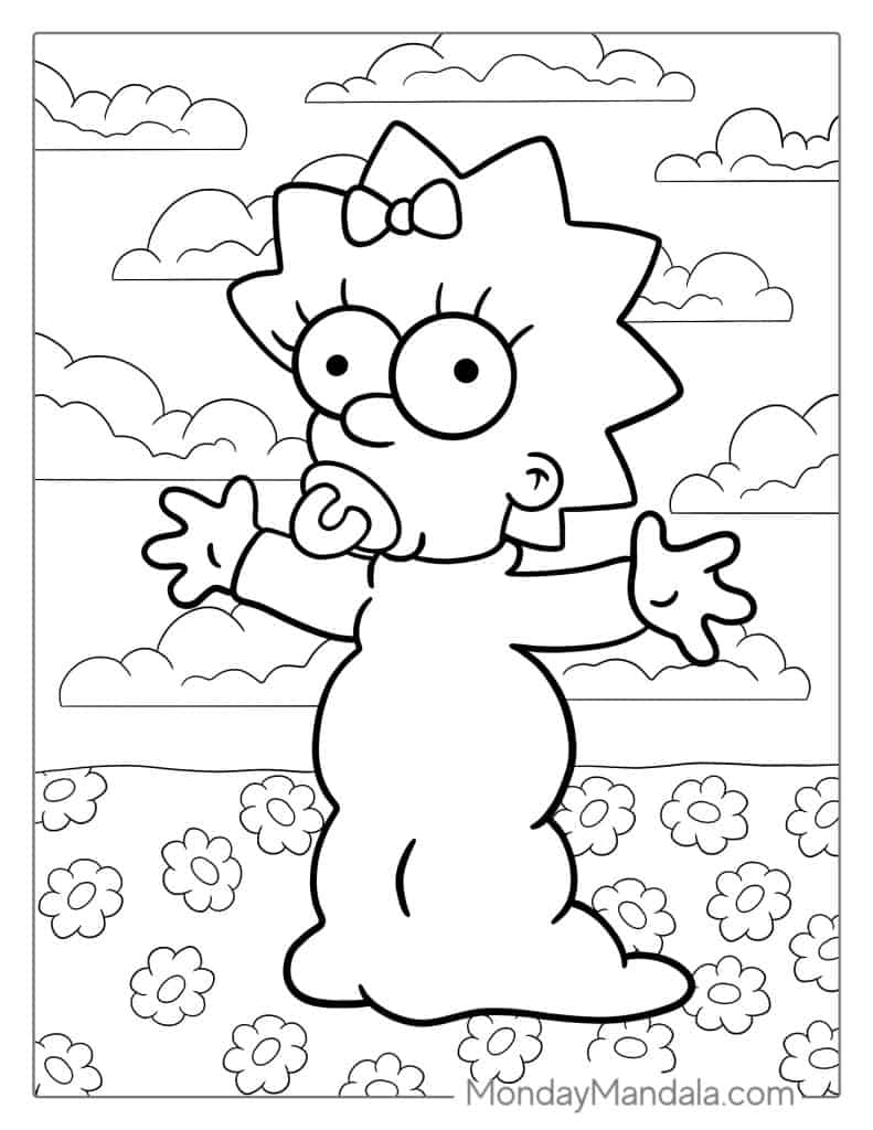 Simpsons Printable Coloring Pages