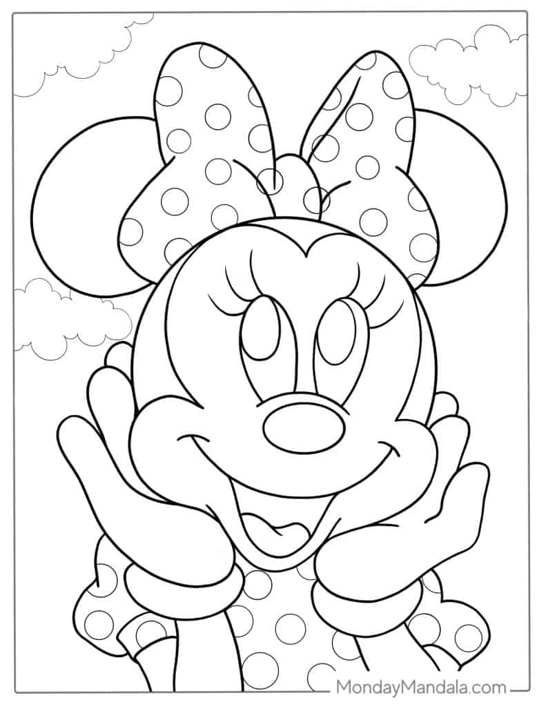 47 Minnie Mouse Coloring Pages Free PDF Printables 