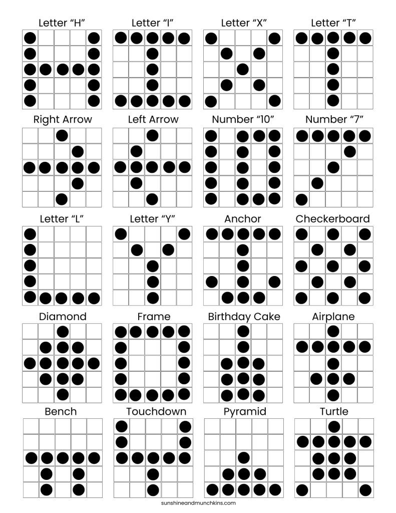 Free Printable Bingo Patterns