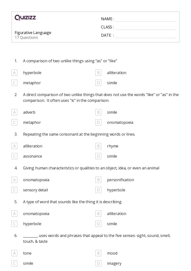 50 Language Worksheets For 7th Grade On Quizizz Free Printable Worksheets Library