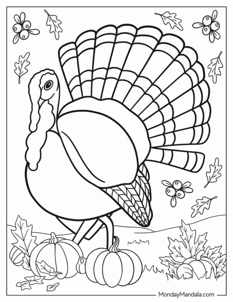 50 Thanksgiving Coloring Pages Free PDF Printables 