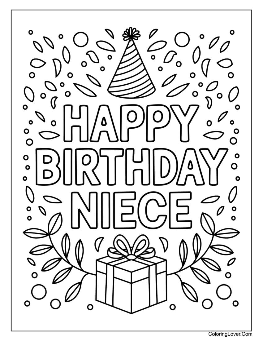 Free Printable Birthday Cards To Color For Adults