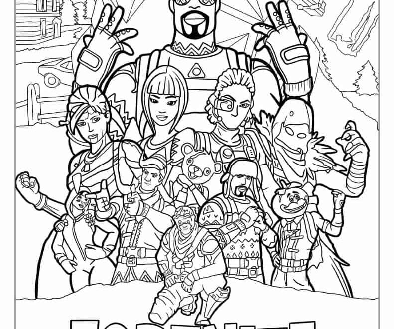 58 Fortnite Coloring Pages Free PDF Printables