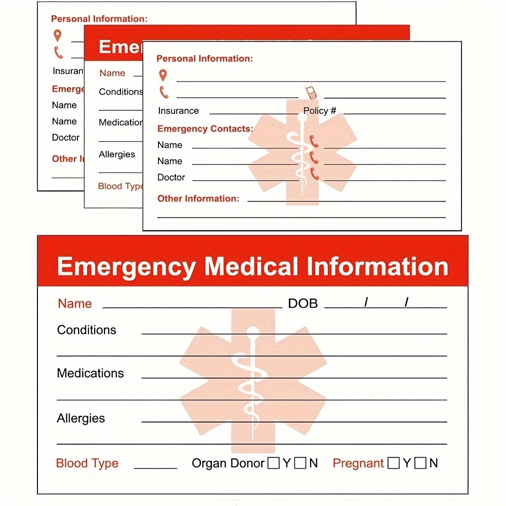 Free Printable Medical Id Card Template