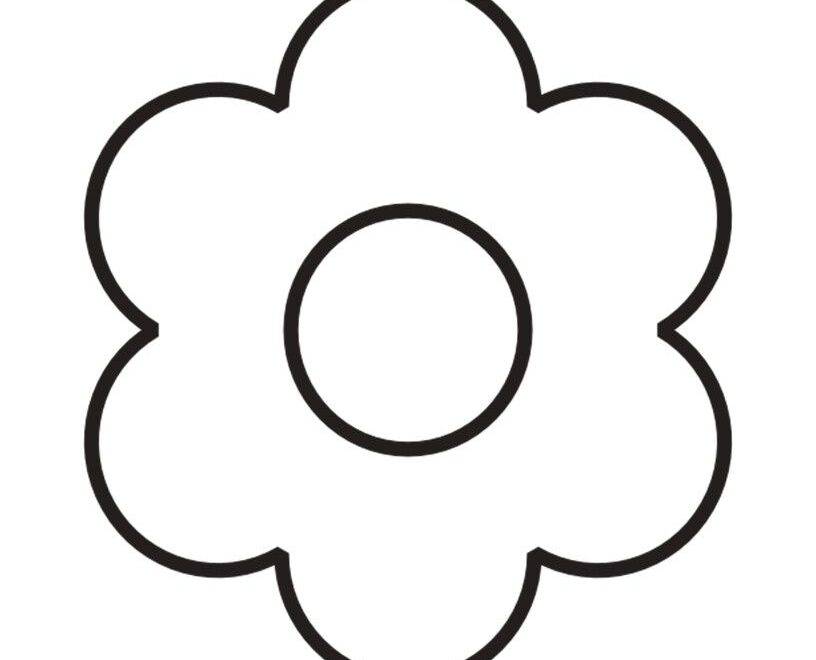 6 Petal Flower Template Printable Planerium