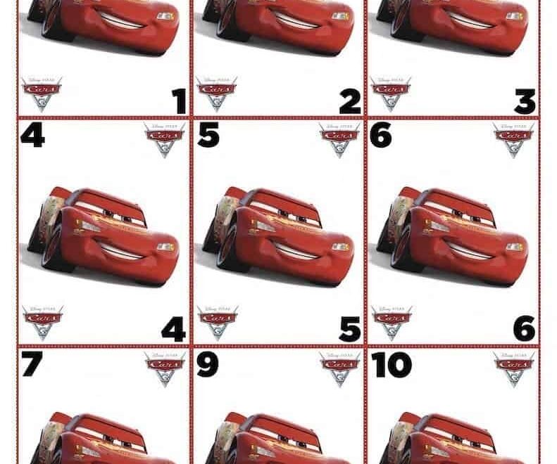 7 Free Printable Disney Cars Card Game 101 Party Ideas