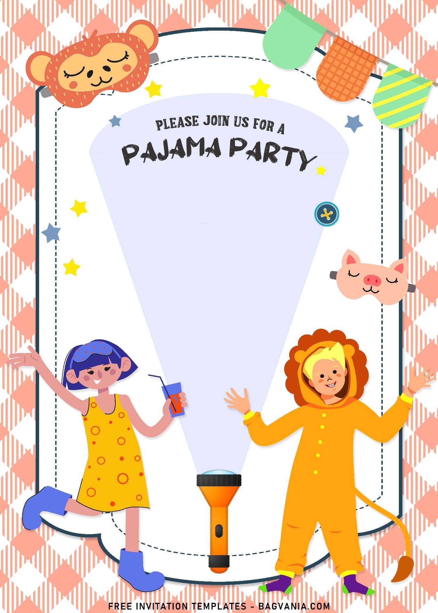 7 Pajama Party Invitation Templates To Celebrate Your Kid s Birthday