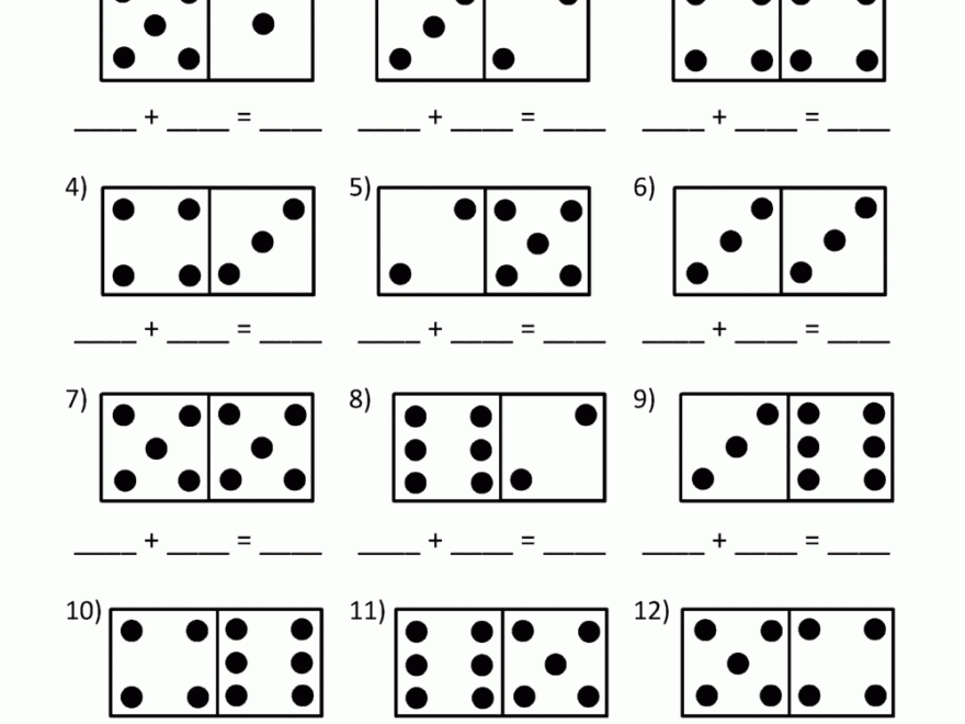 Addition Math Worksheets For Kindergarten