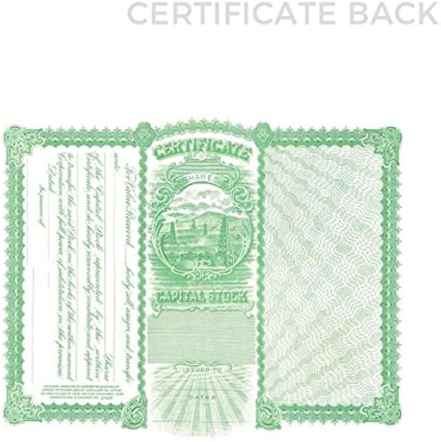 Amazon Goes 57 Printable Stock Certificate Pack Of 25 Office Products