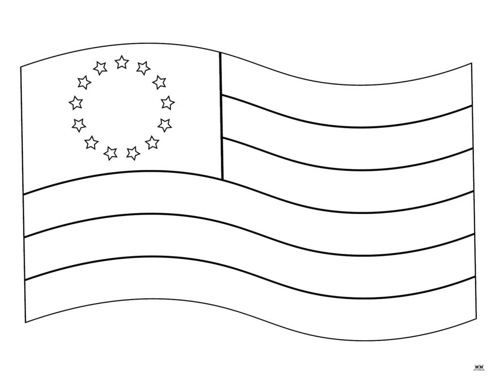 Printable Flag Coloring Pages