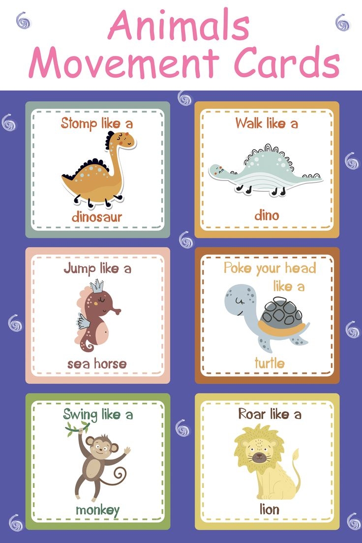 Free Printable Animal Movement Cards
