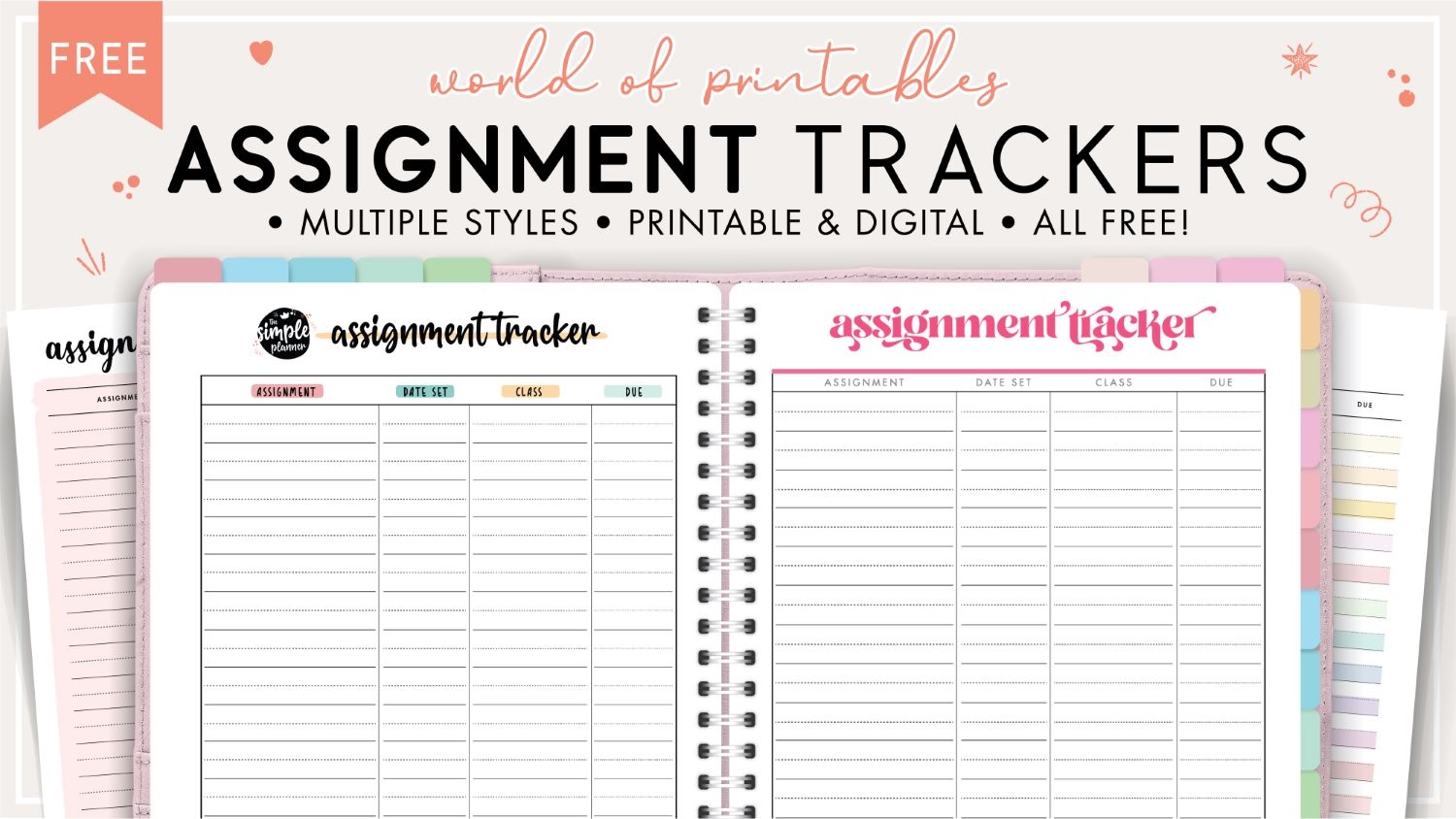 Free Printable Assignment Calendar For Students