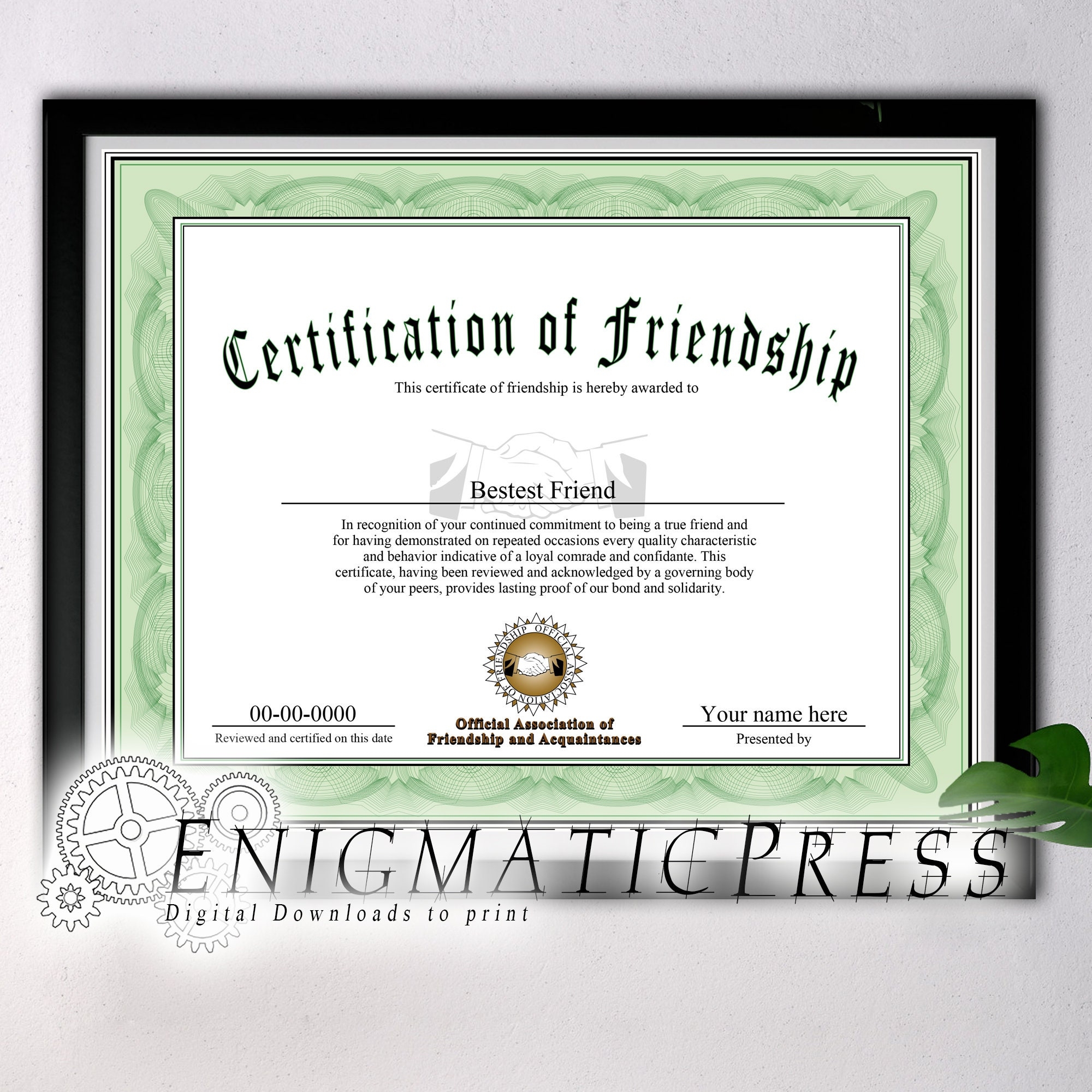 Bitch Certificate Etsy Australia
