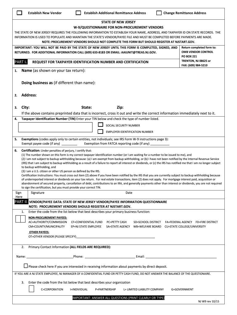 Blank W 9 Form Fill Out Sign Online DocHub
