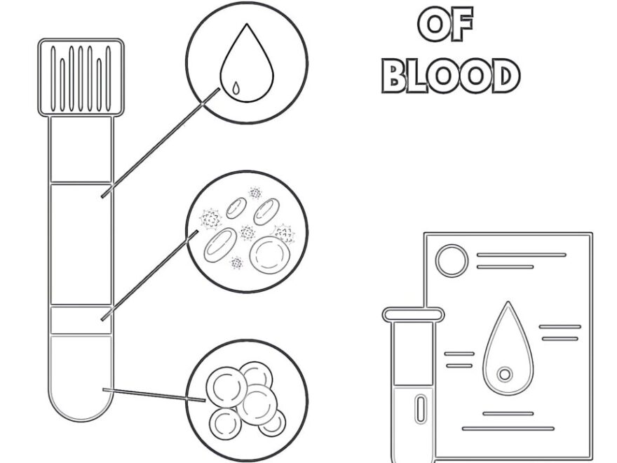 Blood Concept Coloring Pages Mimi Panda