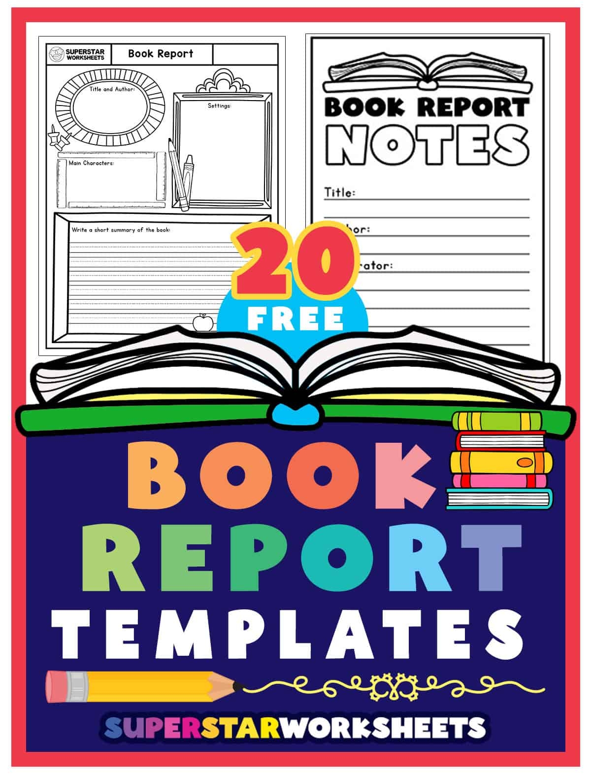 Printable Book Report Forms For Second Grade