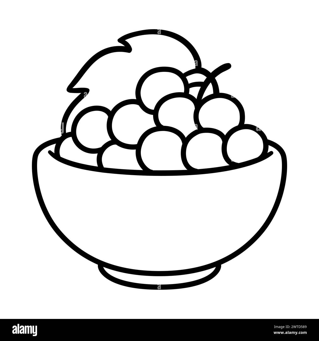 Bowl Of Grape Stock Vector Images Alamy